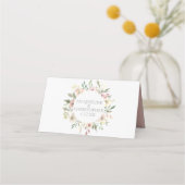 Eleganter Frühling Blush Pink Peony Platzkarte (Rückseite)