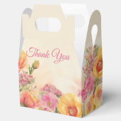 Eleganter Frühling Blüte in Rosa und Pfirsich Geschenkschachtel (Geöffnet)