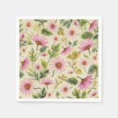 Eleganter Frühling Floral Serviette (Vorderseite)