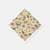 Eleganter Frühling Floral Serviette (Ecke)