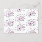 Eleganter Frühling florale Bitte bringen Sie ein R Begleitkarte (Rückseite)