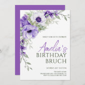 Eleganter Frühling- und Sommertag-Wildblumen Einladung (Vorne/Hinten)