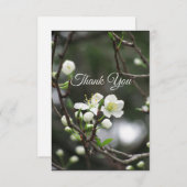 Eleganter Frühlingsblussel Dankeschön Karte (Vorne/Hinten)