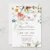 Eleganter Frühlingspark Blühende Hochzeit Einladun Einladung (Vorderseite)