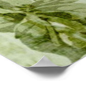 Eleganter Frühlingstwinzturm mit Blumenparis Poster (Ecke)