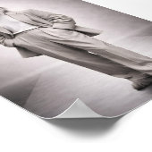 Eleganter Fuchs in modernem hellen Anzug Portrait Poster (Ecke)