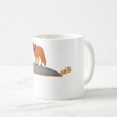 🦊Eleganter Fuchs-Keramikbecher Kaffeetasse (VorderseiteRechts)