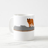 🦊Eleganter Fuchs-Keramikbecher Kaffeetasse (Vorderseite Links)