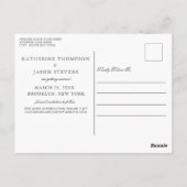 Eleganter Fuchsia Pink Blütenfrühling Save the Dat Postkarte (Rückseite)