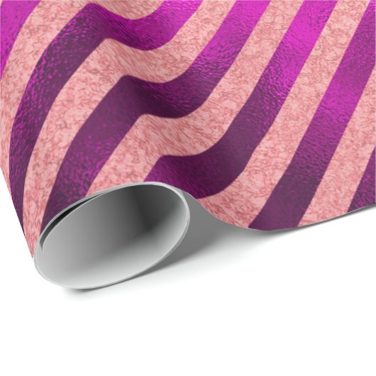 Eleganter Fuchsienurlaub Geschenkpapier (Rolleneckpunkt)