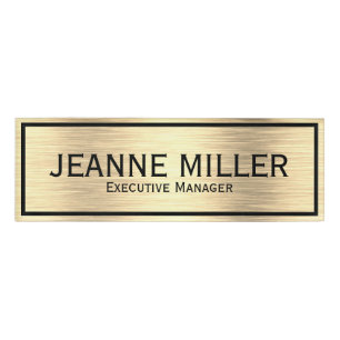 Eleganter Führungskraft-Manager Namenschild