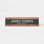 Eleganter Führungskraft-Manager Schreibtischnamensplakette (Vorderseite )