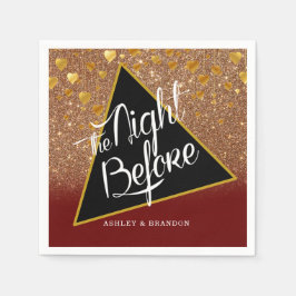 Eleganter Funkelnd Sand Die Nacht vor Napkin Serviette