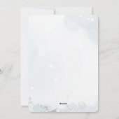 Eleganter funkelnder Weihnachtsbaum Flache Festtag Feiertagskarte (Rückseite)