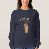 Eleganter "Future Mrs"-Diamantring für Damen Sweatshirt (Vorderseite)