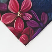 "Eleganter Garden Stream - Vibrierende Blumenkunst Fleecedecke (Ecke)