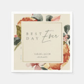 Eleganter Garten Hochzeit Serviette (Vorderseite)