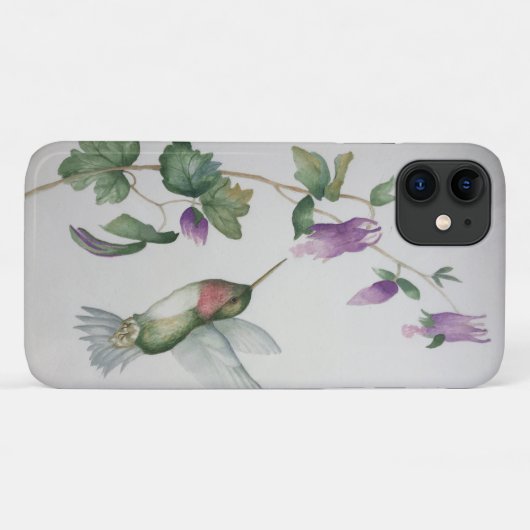 Eleganter Garten Hummingbird Case-Mate iPhone Hülle (Rückseite (Horizontal))