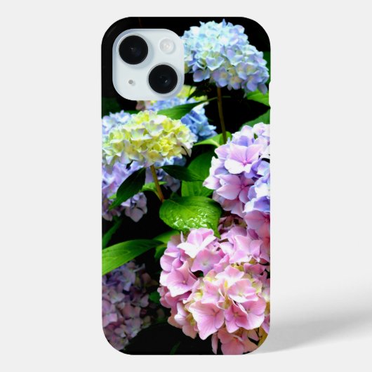 Eleganter Garten Hydrangea Rosa lila Blüte Case-Mate iPhone Hülle (Rückseite)