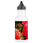 Eleganter Garten mit orangefarbenen Rose Rose Edelstahlflasche (Rechts)