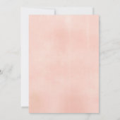 Eleganter Garten Thema Rosa Flora Abschlussfeier Einladung (Rückseite)