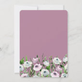 Eleganter Gartenblumenladen Empfang Einladung (Rückseite)