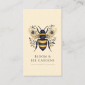 Eleganter Gärtner Botanische Biene Visitenkarte (Vorderseite)