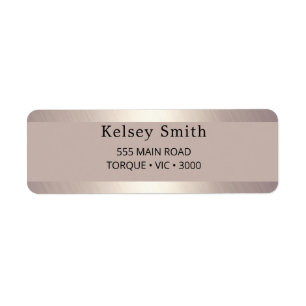 Eleganter, gebürsteter Gold-Metallrahmen