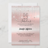 Eleganter Geburtstag Einladung (Vorderseite)