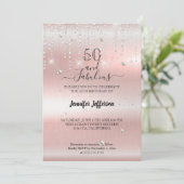 Eleganter Geburtstag Einladung (Stehend Vorderseite)