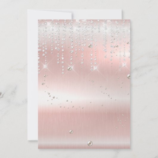 Eleganter Geburtstag Einladung (Rückseite)