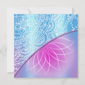 Eleganter Geburtstag Einladung (Rückseite)