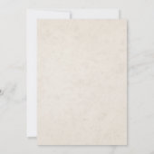 Eleganter Geburtstag Einladung mit Blume (Rückseite)