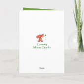 Eleganter Geburtstag, Niedliches Kaninchen Karte (Rückseite)