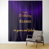 Eleganter Geburtstag  Wandteppich (Beispiel)