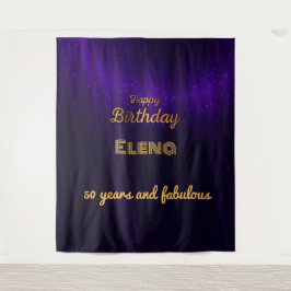 Eleganter Geburtstag Wandteppich