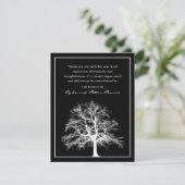 Eleganter Gedächtnisbaum | Beerdigung Danke (Stehend Vorderseite)