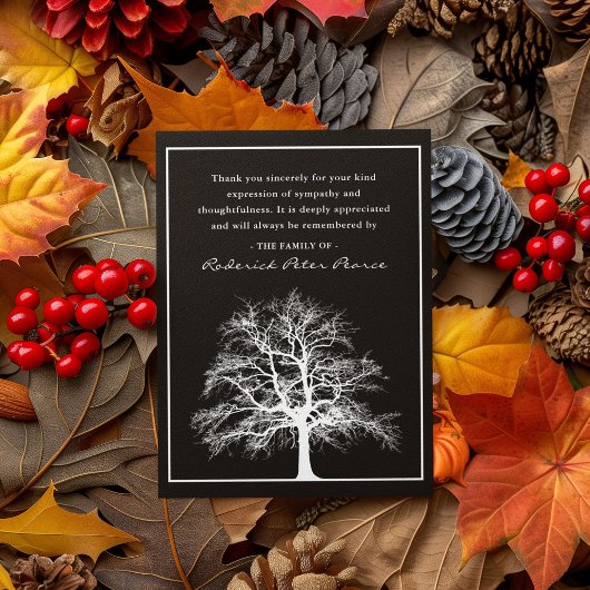 Eleganter Gedächtnisbaum | Beerdigung Danke