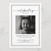 Eleganter Gedenkorb Programm (Vorderseite)