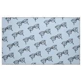 ELEGANTER GEEK CHIC ROUND GLASSES PATTER STOFF (Fat Quarter (45,7 x 55,9 cm))