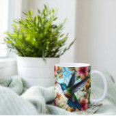 Eleganter, gefestigter Glaseffekt von Hummingbird Kaffeetasse