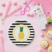 Eleganter Gelber Ananas Pappteller (Party)