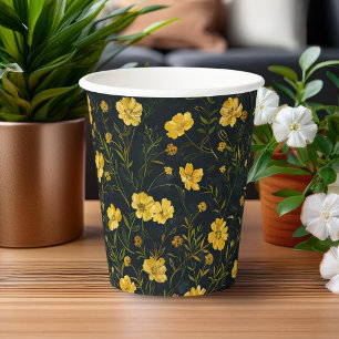 Eleganter Gelber Buttercup Blume Muttertag Pappbecher
