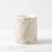 Eleganter Gelber Gold Reittier Name Kaffeetasse (Mittel)