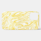 Eleganter Gelber Marmor: HandGezeichnet Textur Case-Mate iPhone Hülle (Rückseite (Horizontal))