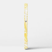 Eleganter Gelber Marmor: HandGezeichnet Textur Case-Mate iPhone Hülle (Rückseite / Links)