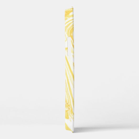 Eleganter Gelber Marmor: HandGezeichnet Textur Case-Mate iPhone Hülle (Rückseite / Rechts)