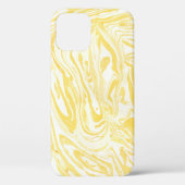 Eleganter Gelber Marmor: HandGezeichnet Textur Case-Mate iPhone Hülle (Rückseite)