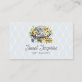 Eleganter Gelber Silberkorb Visitenkarte (Vorderseite)