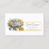 Eleganter Gelber Silberkorb Visitenkarte (Vorderseite)